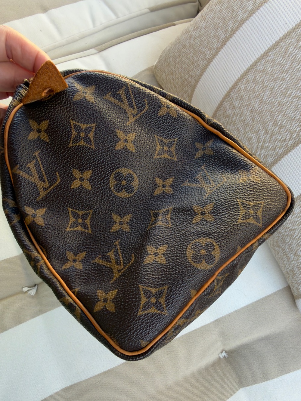 Louis Vuitton Speedy 25 Monogram Canvas Lock Key Dust Bag Insert Organizer AUTH! - Picture 10 of 16